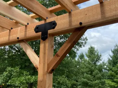 Harrison Cedar Pergola — Deck Building & Repair project by Comfort Zones By Design LLC