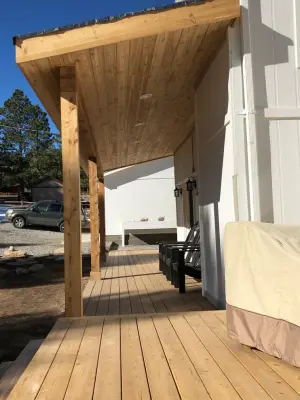 Shed Roof Cedar Deck — Deck Building & Repair project by Colorado Dream Decks LLC