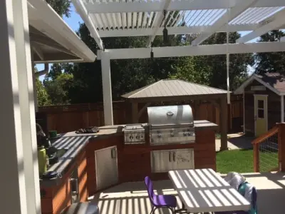 Chef Dave's Sunshade Patio Cover — Deck Building & Repair project by The Patio Cover Deck And Fence Co.