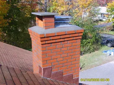 Chimney Building — Deck Building & Repair project by Alby's Masonry, LLC.