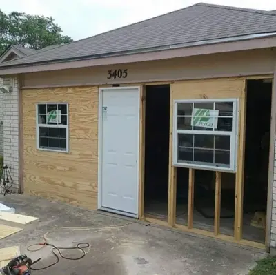 Garage Closure — Deck Building & Repair project by TB Deck & Fence Repair And Powerwashing