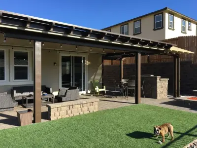 Lattice Gable Combination Cover — Deck Building & Repair project by Sierra Nevada Builders