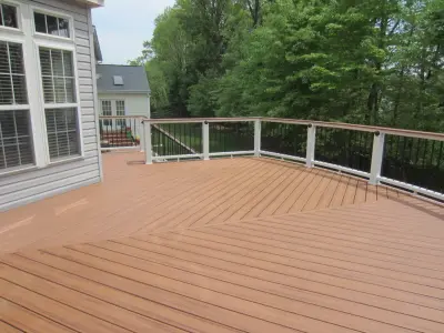 Deck and Patio Combination by Deckscapes Of VA, LLC