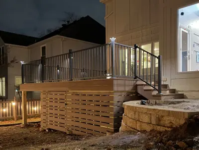 Overland Park Kansas Composite Deck with Low-Voltage Lighting — Deck Building & Repair project by DW Elite Decks