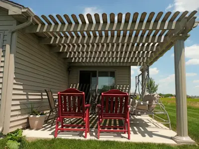 Modern Pergola in Decatur, IN — Deck Building & Repair project by W.A. Zimmer Company