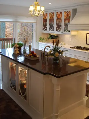 Elegant White Kitchen — Deck Building & Repair project by Wehrung's Lumber And Home Center