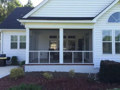 Transform Screen Porch from ScreenTight to Eze Breeze — Deck Building & Repair project by Screenmobile Of Wilmington NC