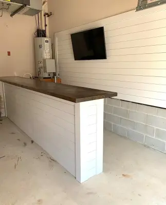 Transformed Garage Pub — Deck Building & Repair project by DiBuonaventura Design LLC
