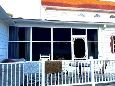 Transformed Stapled Screen Porch to ScreenTight with Superscreen — Deck Building & Repair project by Screenmobile Of Wilmington NC