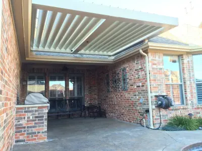 Postless Courtyards — Deck Building & Repair project by Equinox Louvered Roof