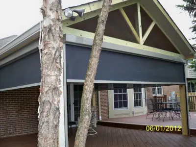 Enclosed Porch and Deck — Deck Building & Repair project by BackYard Living - Indy