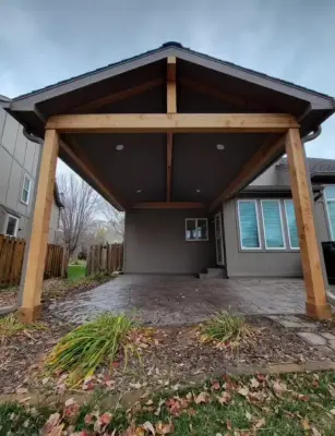 Enclosed patios and roofing frameworks — Deck Building & Repair project by The Decksperts LLC