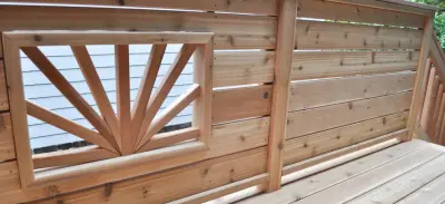 Innovative Privacy Shield — Deck Building & Repair project by Open Space Design Decks
