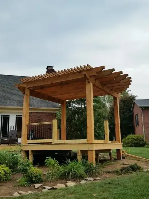 Bespoke Cedar Pergola — Deck Building & Repair project by Quality Decking Solutions Llc