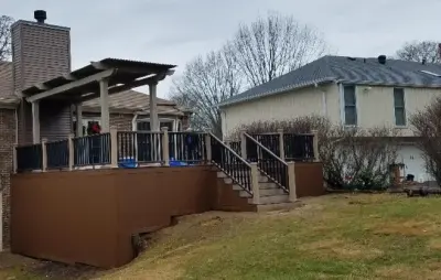 Personalized Deck and Pergola — Deck Building & Repair project by Bluegrass Sunrooms & Baths