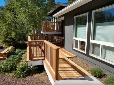 Tree-Centric Custom Deck Design — Deck Building & Repair project by Three Peaks Construction And Remodeling LLC