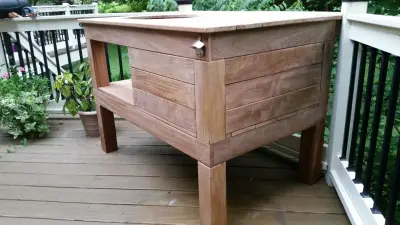 Personalized Green Egg Stand — Deck Building & Repair project by Quality Decking Solutions Llc