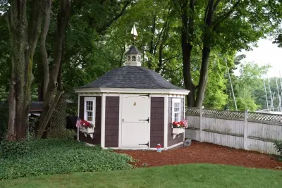 Personalized Storage Shed — Deck Building & Repair project by Baystate Outdoor Personia