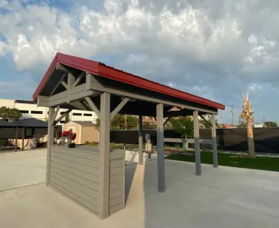 Personalized Tailgating Canopy — Deck Building & Repair project by Archadeck Of Central South Carolina