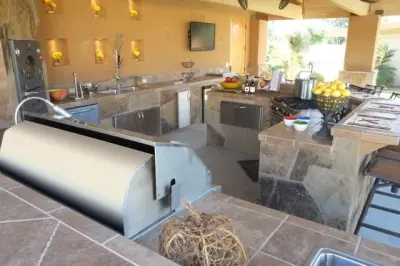 Tailored Tuscan Outdoor Cooking Space — Deck Building & Repair project by Outdoor Living Concepts