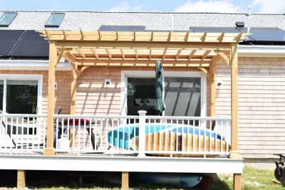 Bespoke Unfinished Timber Pergola — Deck Building & Repair project by Baystate Outdoor Personia