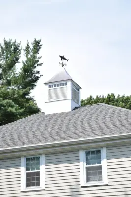 Personalized Vinyl Cupola Featuring a Shark Weathervane — Deck Building & Repair project by Baystate Outdoor Personia