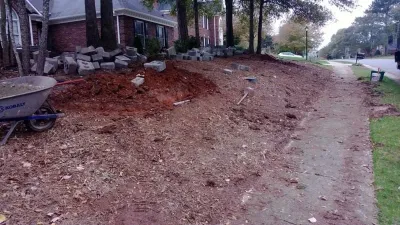 Sloping Front Yard in the Charlotte Metro area — Landscape Construction project by SecureTurf - Charlotte Landscaping Experts