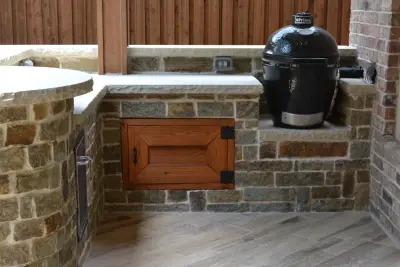 Dallas - Roof Addition, Paving, Kitchen — Deck Building & Repair project by Ortus Exteriors
