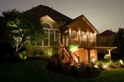 Outdoor Deck and Porch Illumination — Deck Building & Repair project by Decks By Dan KC