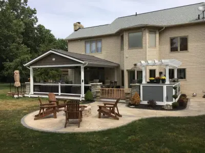 Covered Veranda — Deck Building & Repair project by Classic Decks & Fence LLC