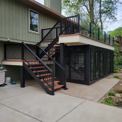 Sunroom Walkout Deck Update — Deck Building & Repair project by Sunspace By Premier Outdoor Space