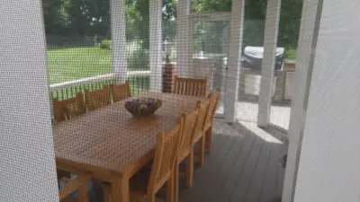 Outdoor Kitchen, Screened Room, and Deck — Deck Building & Repair project by Custom Design And Build LLC