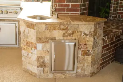 Rocky Outdoor Culinary Space — Deck Building & Repair project by HomeScapes