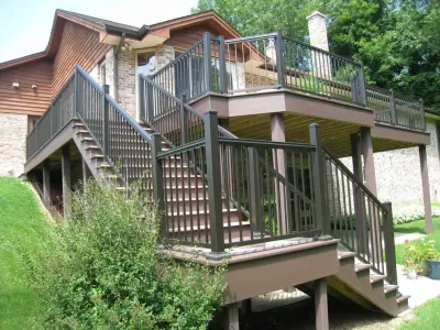 Derek of Lino Lakes, Minnesota — Deck Building & Repair project by Williams Aluminum Railing