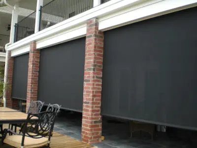Screen Drops — Deck Building & Repair project by Conroe Awning And Screen