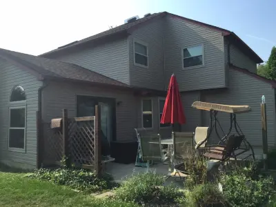 Dublin - Alside Coventry, 4" Double Dutchlap in Tuscan Terra Cotta — Deck Building & Repair project by Ohio Exteriors