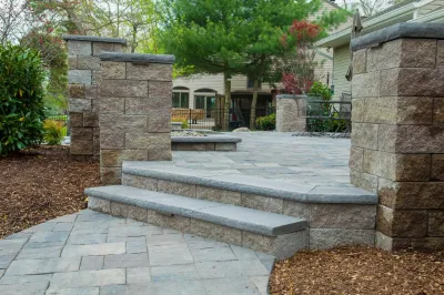 Backyard Entertaining — Landscape Construction project by Sherwood Landscape Lighting And Design in Medford