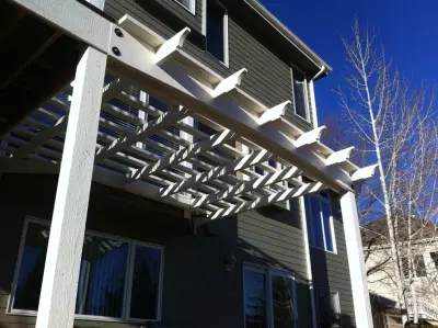 Raised deck and painted gazebo — Deck Building & Repair project by Sundeck Designs LLC