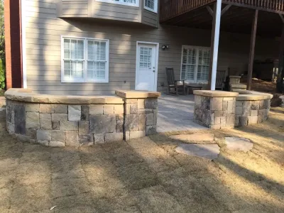 Roswell Back Yard Hardscape Enhancements by SHM Landscape