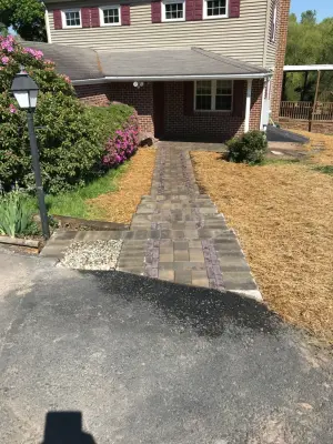 Entry pathway and porch covering — Deck Building & Repair project by Stoney Mountain Construction
