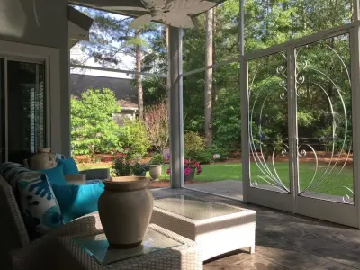 Metal Extrusions, Super Screens, PCA Doors, and Palm Trees — Deck Building & Repair project by Screenmobile Of Wilmington NC