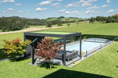Canopy Pergola Pool House — Deck Building & Repair project by Structerra Outdoor