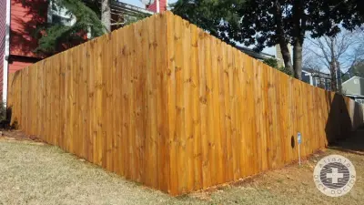 Dunwoody, GA Fence Staining — Deck Building & Repair project by Atlanta Deck Doctor