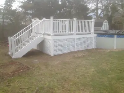 Gray Birch Fiberon — Deck Building & Repair project by The Deck Guy