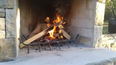 Fireplace — Deck Building & Repair project by Coastal Outdoor Spaces