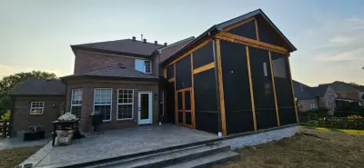 Permanent Screen Barriers — Deck Building & Repair project by Nashville Retractable Screens