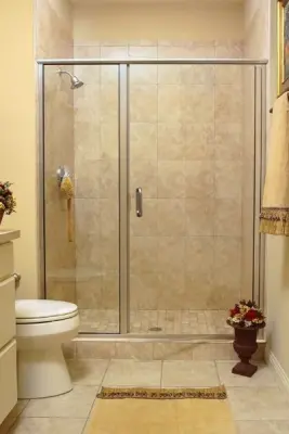 Framed Shower Enclosures — Deck Building & Repair project by Garrety Glass