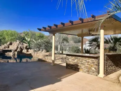 Patio Cooking Area Canopy — Deck Building & Repair project by Southern California Patios