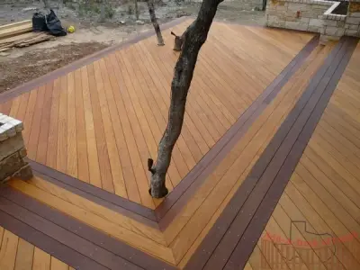 Garapa Decking with Ipe Surround — Deck Building & Repair project by Austin Add-A-Deck