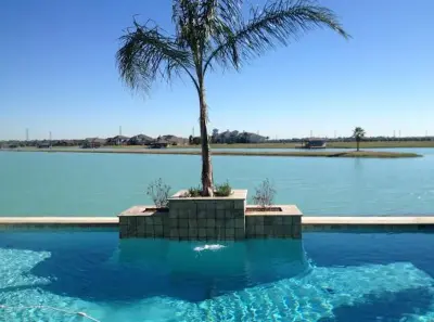 Geometric Swimming Pool - Katy, Texas — Deck Building & Repair project by Bratton Pools